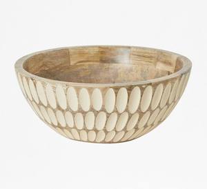 Tazón de Madera de Acacia Sostenible, Diseño Clásico, Utensilios de Cocina Ecológicos, Vajilla Redonda con Acabado Natural y Revestimiento de Esmalte - Product Image 5