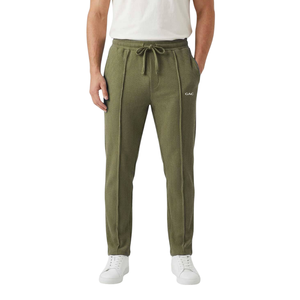 Mens Waffle Knit <b>Jogger</b> Pants Drawstring Elastic Waist <b>Slim</b> Fit Casual Lounge Sweatpants Soft Textured Tapered Trousers Pockets - Product Image 1