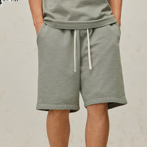 Vente en gros personnalisée 100% coton French Terry Heavyweight Summer Casual Shorts Logo personnalisé Gym Wear Cosy Sweats Shorts pour hommes - Product Image 3