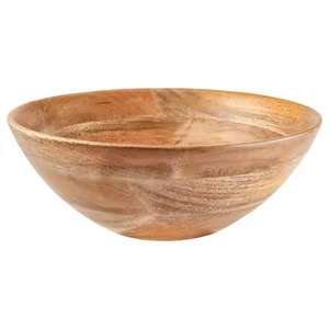 Bol de service rond de qualité supérieure fini bois naturel fait à la main bols en bois personnalisés exportateur en gros pour les occasions de fête - Product Image 3