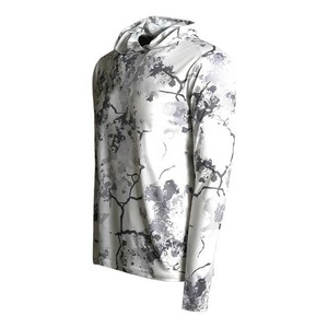 Camisas de pesca con capucha para hombre, diseño personalizado, Color de camuflaje, manga larga personalizada, UPF 50, camisas de pesca con capucha, rendimiento - Product Image 2