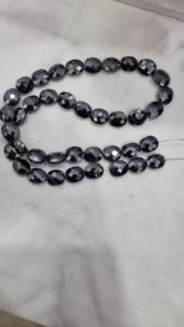 Cuentas de diamantes facetados de fantasía de moissanita negra - Product Image 3