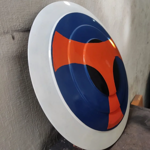 เกราะยุคกลางเหมาะสำหรับคอสเพลย์โล่และเกราะตกแต่งดีไซน์เนอร์โล่กลมพร้อมเกราะป้องกันหนังเครื่องแต่งกายงานฝีมือ Calvin - Product Image 5