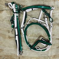 Brida y Pechopetral de Doble Color, Ligeros e Impermeables para Carreras de Resistencia Ecuestre, Ajustables, Recubiertos de PVC/TPU, para Montar Rápido