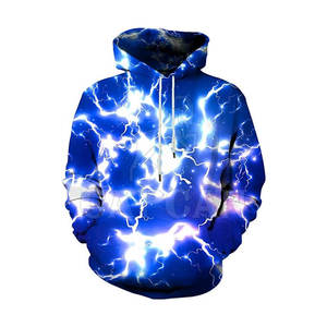 Vêtements d'hiver décontractés Sweats à capuche imprimés en 3D pour hommes Vêtements de mode de couleur unie avec logo personnalisable - Product Image 1