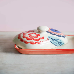 Vaisselle de plat à beurre en céramique en métal blanc de qualité supérieure faite à la main Top vente Restaurant événements de mariage stockage d'assiette à dîner fonctionnel - Product Image 3