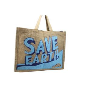 Meilleur sac de jute écologique imprimé personnalisé de qualité supérieure avec poignée en coton doux imperméable de l'Inde pour le shopping - Product Image 1