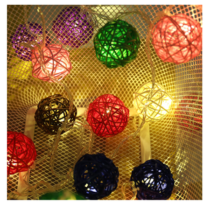 Boule de rotin naturel décoration de noël ornements faits à la main pour accessoires photo et décor de boîte-cadeau - Product Image 6