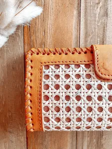 Billetera de cuero de ratán - Product Image 2