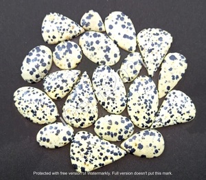 Vente chaude Dalmatien Jaspe Worry Stone Cristal poli à la main pour le soulagement du stress et la guérison Pierre de pouce et de paume en gros - Product Image 3
