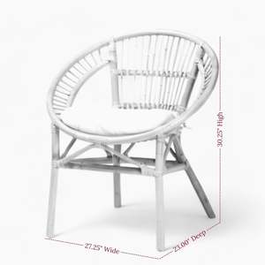 Rattan Dining <b>Chair</b> Rattan Armchair Natural Dining <b>Chair</b> Rattan Wicker <b>Chair</b> for Furniture - Product Image 4