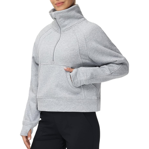 Sudaderas informales con hombros caídos para mujer, Tops de lana, jersey de gran tamaño, trajes de otoño, ropa de moda de invierno 2024 - Product Image 2