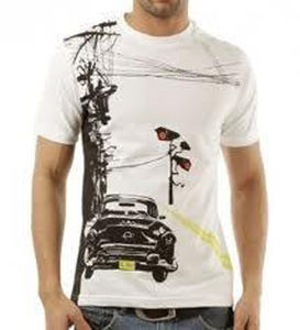 Camiseta de lujo con cuello redondo para hombre Diseño personalizado de algodón orgánico 100% de alta calidad exclusivo con impresión digital OEM personalizable - Product Image 1