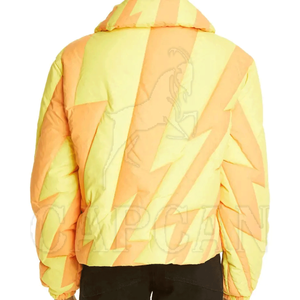 เสื้อแจ็คเก็ตพัฟเฟอร์ฤดูหนาวที่ใส่สบาย คอตั้ง พร้อมป้ายปักแบบกำหนดเอง ผลิตจากโพลีเอสเตอร์ 100% เสื้อแจ็คเก็ตผู้ชาย ผลิตในประเทศปากีสถาน - Product Image 3
