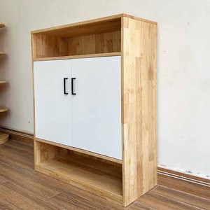 Meuble à chaussures minimaliste en bois naturel extensible à 5 niveaux - Meuble de salon facile à assembler - Product Image 6