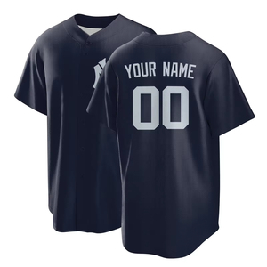 High Quality Double Multi-design Blank Men Wholesale Custom Printing Youth BREATHABLE Baseball Softball Wear Jersey Men's Jersey - Product Image 6