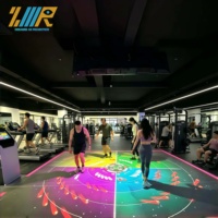 Jeu de projection interactive multi-joueur sur sol, grande surface, détection de mouvement OEM, pour salle de sport, centre familial, fitness
