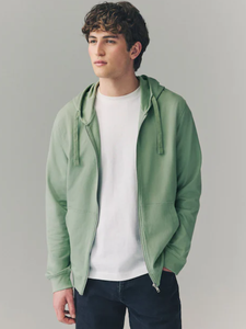 เสื้อฮู้ดสำหรับผู้ชายแบบสั่งตัดโลโก้แบบปกติแบบรูดซิปดีไซน์แบบหลายสีล้วนผ้าฝ้าย100% 320 GSM สไตล์ลำลอง - Product Image 6