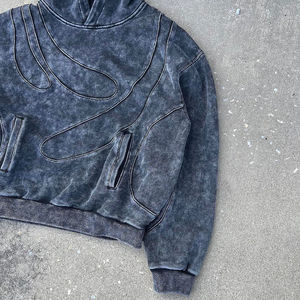 Sweat à capuche épais en coton personnalisé hoddie en polyester hommes hiver sweats à capuche en polaire lourde logo unisexe graphique 3D sweat à capuche imprimé bouffant - Product Image 5