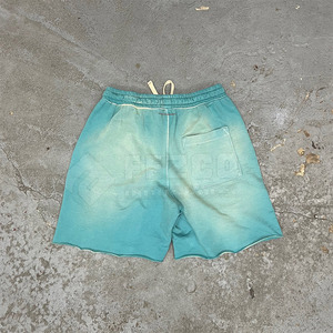 Shorts décontractés pour hommes en coton délavé, fabriqués sur mesure avec votre propre logo, respirants, séchage rapide, taille élastique - Product Image 3