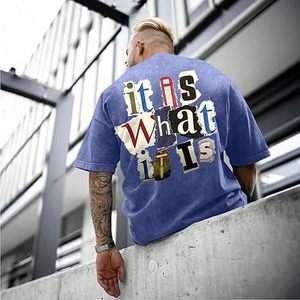 Camisetas de lavado ácido de moda 2025, ropa de calle de corte cuadrado apta para marcas de ropa ligera, boutiques y etiquetas privadas - Product Image 2