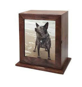 Urne commémorative de style américain moderne pour animaux de compagnie souvenir de cendres de chat et de chien de haute qualité avec cadre photo de qualité fournitures funéraires - Product Image 3