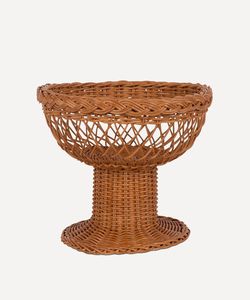 Cuenco para servir de ratán texturizado natural diseñado para la decoración moderna del comedor del estilo bohemio o costero de la granja - Product Image 4