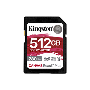 Pour Kingston 100% véritable toile React Plus V60 carte SD 512 Go carte mémoire en plastique - Product Image 1