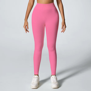 Nueva llegada precio al por mayor levantamiento de glúteos cintura alta entrenamiento deportes Fitness mujeres Yoga Leggings hechos por Hager Impex - Product Image 4