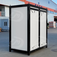 Baños Portátiles de Lujo para Exteriores con Inodoro y Ducha Integrados, Construcción con Panel Sándwich para Parques y Campamentos
