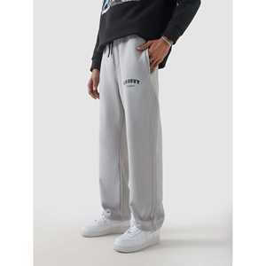 Pantalon gris ardoise pour femme, respirant, brodé, taille mi-haute, style décontracté et formel, taille XL, couleur délavée, fermeture élastique - Product Image 3