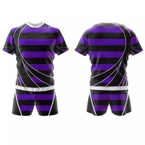 Maillots de rugby personnalisés pour hommes, imprimés par sublimation de haute qualité, OEM, vêtements de sport décontractés, taille unique, anti-humidité - Product Image 6