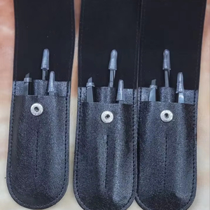 Pinces à épiler professionnelles de haute qualité en plasma noir, ciseaux à ressort, pointe inclinée, acier inoxydable, épilation des sourcils - Product Image 3