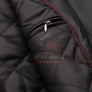 Chaqueta de cuero de primera calidad, cómoda y transpirable para hombre, ideal para la venta en línea. - Product Image 6