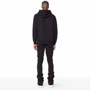 Streetwear personnalisé de qualité supérieure survêtements évasés pour hommes survêtement évasé Hip Hop de haute qualité à capuche grande taille pour l'hiver - Product Image 2