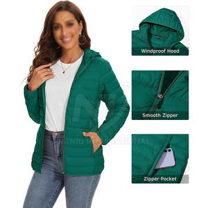 <b>Waterproof</b> Outdoor Use Women Puffer Jacket Wholesale Custom Logo Polyester Made Women Puffer Jacket - Product Image 6