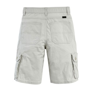 Casual Plain Cargo Shorts Gimnasio Entrenamiento Hombres Pantalones cortos con múltiples bolsillos Pantalones cortos de algodón - Product Image 3