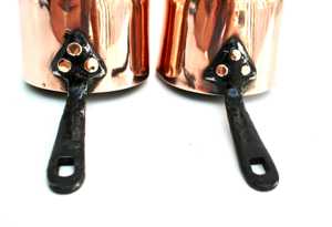 กระทะโลหะเคลือบผิวด้วยกระจกสีโรสโกลด์สำหรับเครื่องครัวบ้านโรงแรมและภัตตาคารกระทะโลหะทำจากทองแดง - Product Image 4