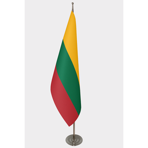 Custom Official Lithuanian Indoor <b>Flag</b>-Digital Printing Aluminum <b>Pole</b> Cotton or Plastic Banner Silk Option - Product Image 1
