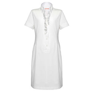 เดรสสีดำ S-19 แต่งระบาย ผลิตจากผ้าสแปนเด็กซ์ - Product Image 2