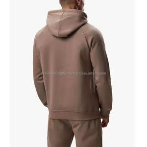 Conjunto Deportivo de Alta Calidad 100% Algodón, Diseño Desgastado, Estilo Informal, Sudadera con Capucha y Pantalones Deportivos Ecológicos para Invierno, Apliques, Tallas Grandes - Product Image 2