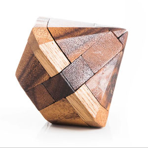 Jouet de puzzle géométrique en bois artistique pour le développement de la pensée intelligente, la concentration et le jeu créatif en intérieur, en provenance d'Inde - Product Image 1