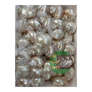 Servilleteros de concha marina con datos dorados, para decoración de playa, naturaleza amigable de Vietnam, pedido a granel, 99 unidades - Product Image 3