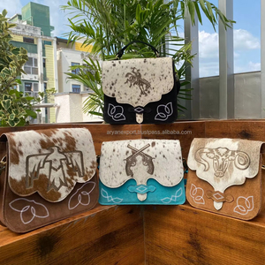 2024 Factory Customized 100% Cowhide Laser Engraving Crossbody Bag Fashion High Quality Elegant Luxury Suede Leather Handbags - Product Image 4