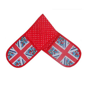 Productos más vendidos de alta calidad, resistencia personalizada, impresión de alta temperatura, barbacoa, algodón, guante doble para horno - Product Image 6