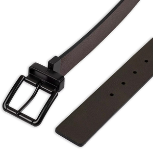 2024 luxe usine vente directe personnalisable concepteur marron tour boucle ceinture en cuir PU ceintures personnalisé hommes accessoire - Product Image 6