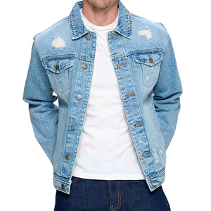Veste en jean en détresse Prix raisonnable Veste en jean pour homme Tenue de bonne qualité Veste en jean pour hommes - Product Image 1