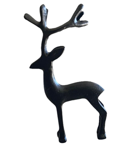 Sculpture de cerf en fonte d'aluminium personnalisée avec finition dorée Objet décoratif pour la maison Style unique sur mesure - Product Image 3