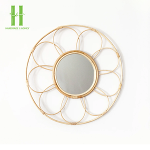 Espejo de Pared de Ratán Moderno y Ecológico para Dormitorio Infantil, Decoración del Hogar, Hecho en Vietnam - Product Image 2