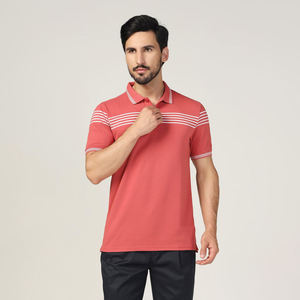 Camiseta de Golf Casual de Manga Corta para Hombre, 100% Algodón Tejido, con Logotipo Impreso Digital Personalizado en la Parte Delantera, de Secado Rápido, Directo de Fábrica - Product Image 1